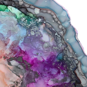 Agate Slice Close Up Gemstone Artwork from Studio Shante Amour