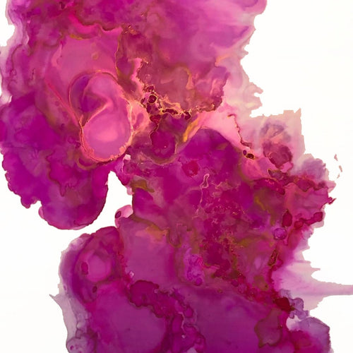 Bubblegum Warfare Pink Abstract Art - Mixed Media Art by Studio Shante Amour