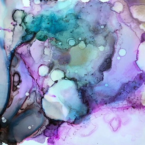 Carwash Windshield Ink & Watercolor Art Close-Up - Studio Shante Amour