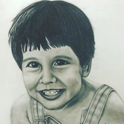 Childish Bambino Portrait Close Up - Illustration by Studio Shante Amour