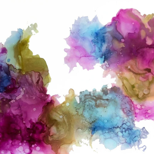 Cotton Candy Bubble Bath Abstract On-of-a-Kind Art from Studio Shante Amour