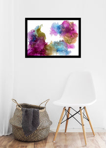 Cotton Candy Bubble Bath Inspired Art from Studio Shante Amour